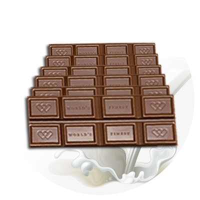 Tablette au chocolat au lait