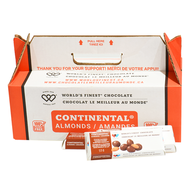 Amandes Continental® - Sans arachides - 2 $ MB