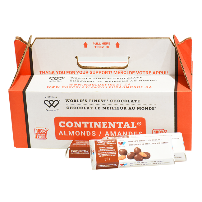 Amandes Continental® – Sans arachides – 2 $ MB