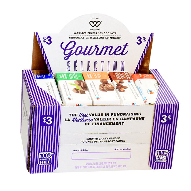 Mallette, sélection Gourmet – Régional, sans arachides – 3 $ QC