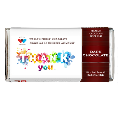 1lb Dark Chocolate Bar-Thank You