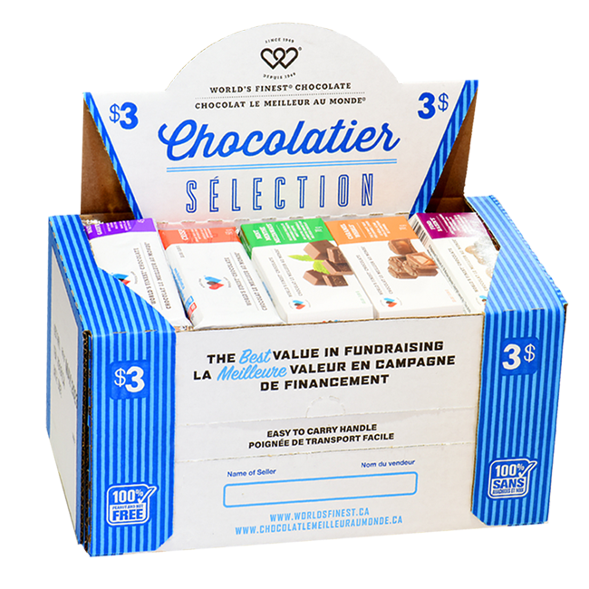 Mallette, sélection Chocolatier – Sans noix ni arachides – 3 $ Maritime