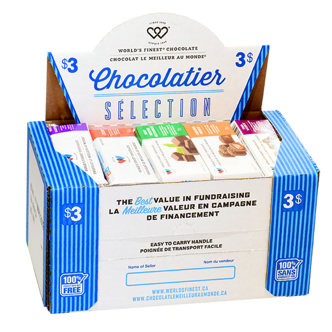 Mallette, sélection Chocolatier - Sans noix ni arachides - 3 $ Maritime